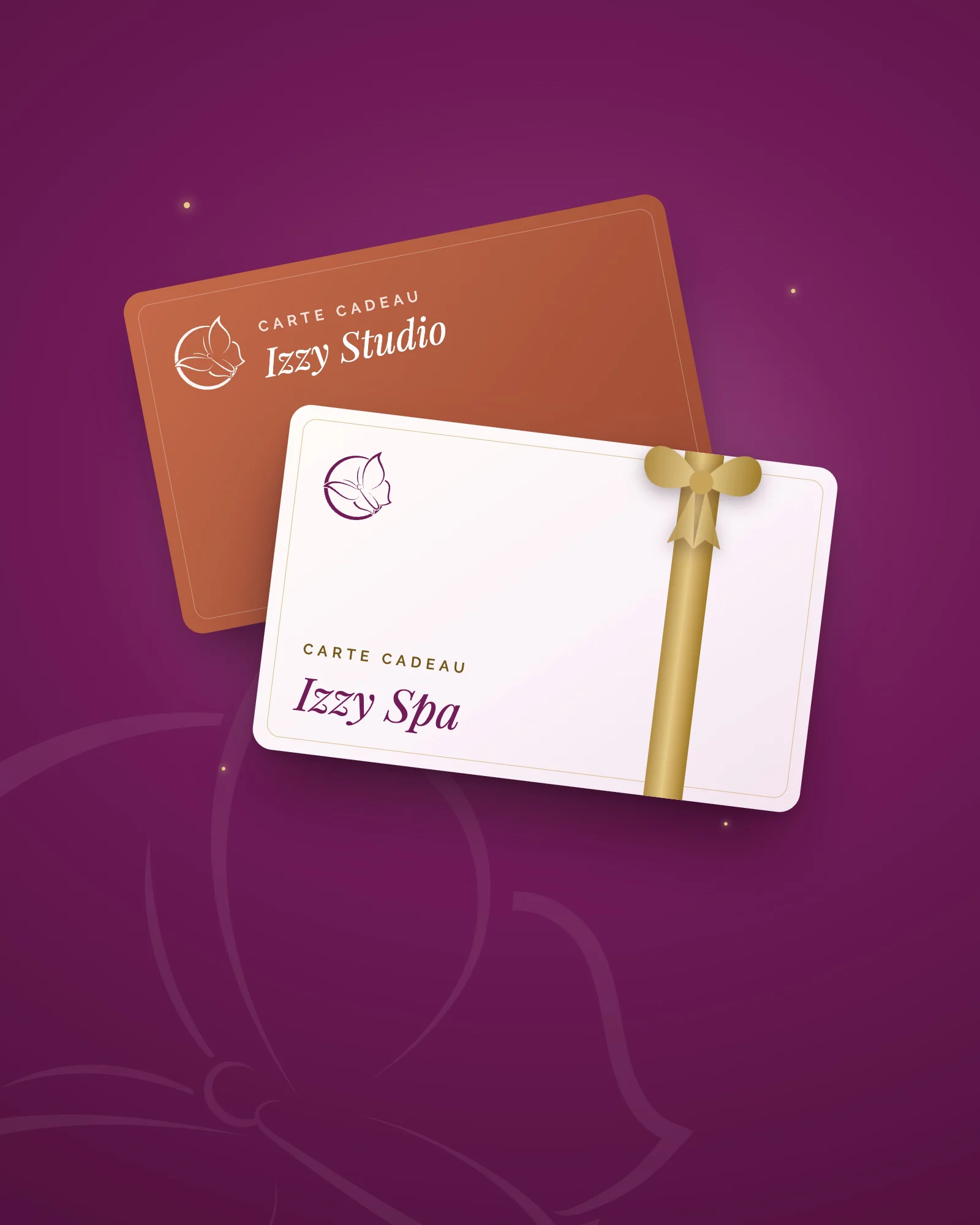 Cartes cadeaux Izzy Spa et Izzy Studio